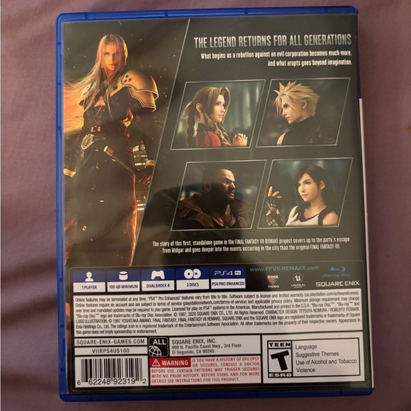 Final Fantasy 7 Remake PS4 Game - Picture 3 of 5